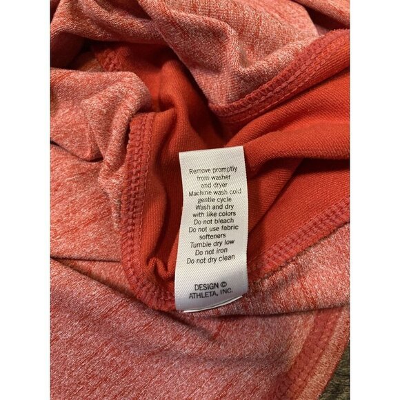 Athleta Woman’s Running Wild Half Zip Coral Pull-Over 1/2 Zip Size XS - Picture 7 of 8